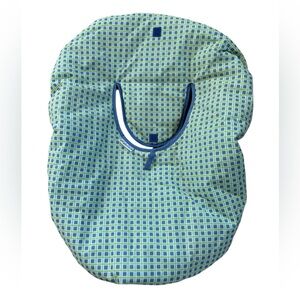 Green and Blue Geometric car seat cover